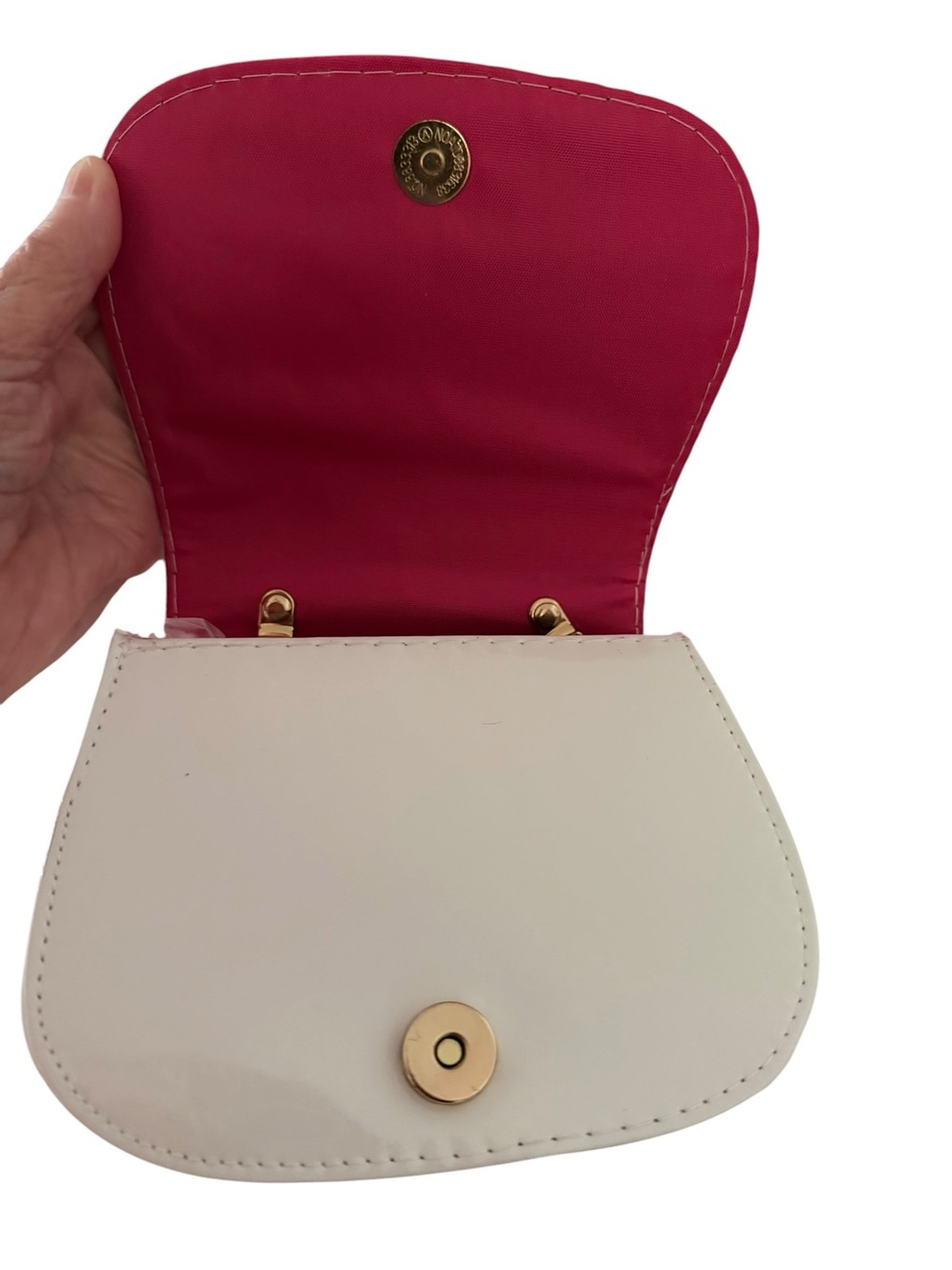 Hello Kitty White and Pink Kids Bag with Pearl Handle - Picture 7 of 7